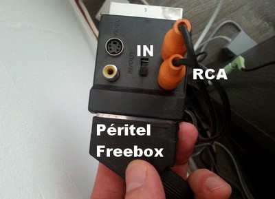 Adaptateur péritel Freebox RCA audio